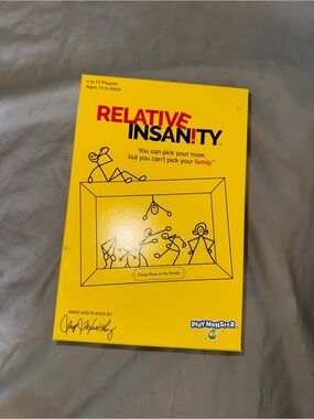 Relative Insanity Party Card Game — Yellow